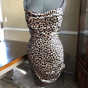 Cheetah Print Velvet dress